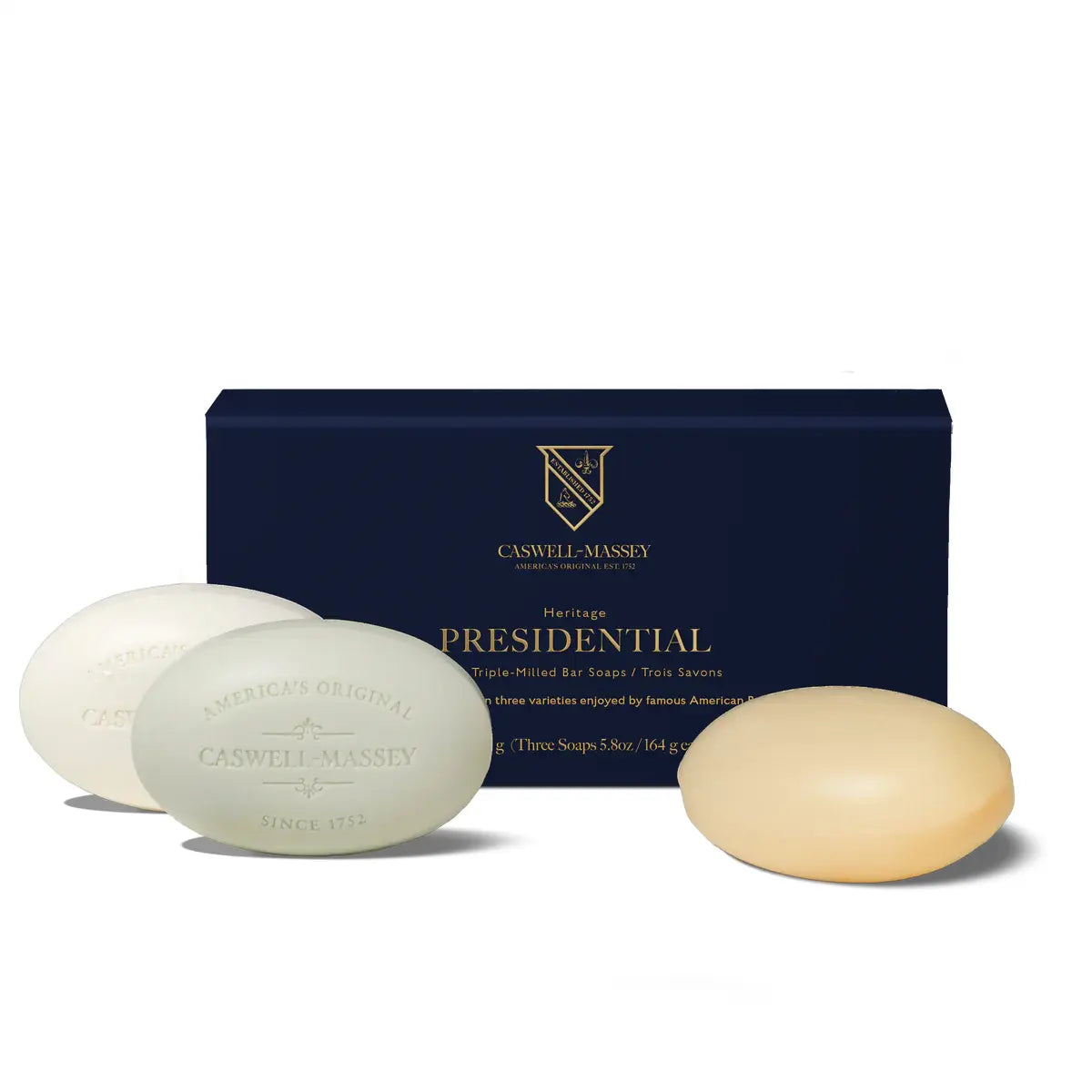 Caswell-Massey Bath Soap Box of Three 5.8 oz Each Bar Collection