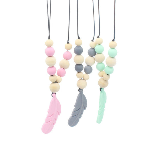 Baby Soothing Teether Protects Safety Baby Teether Necklace