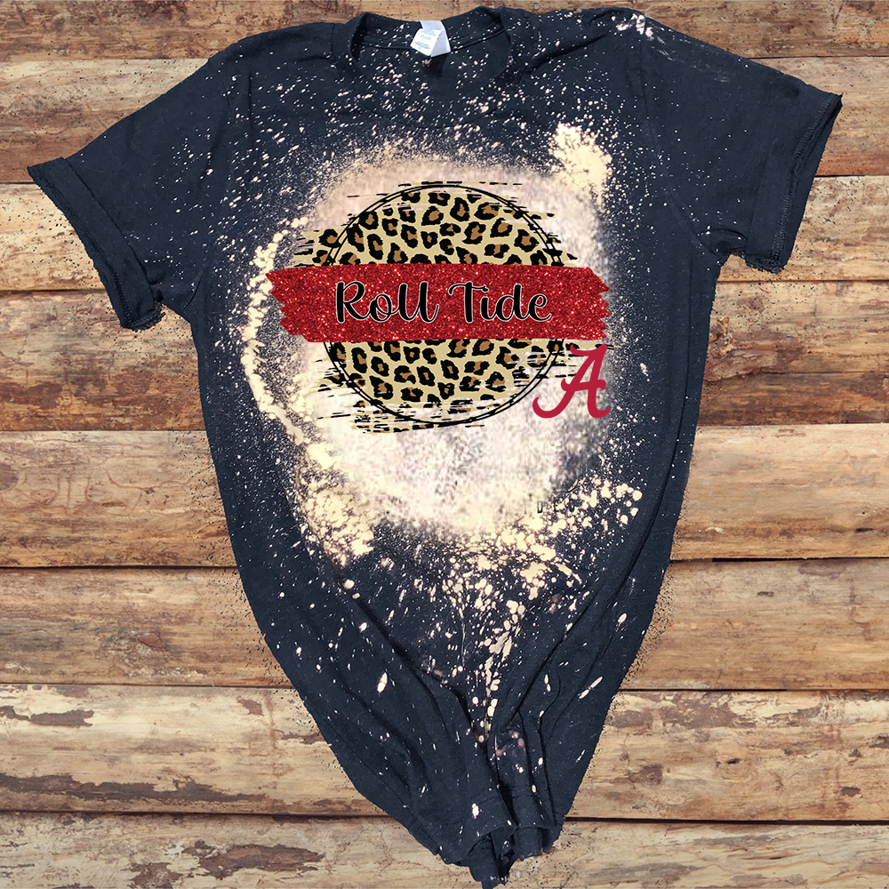 Alabama Crimson Tide w/ Leopard Circle