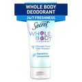 Secret Whole Body Aluminum Free Deodorant Clear Cream - Unscented - 3.0oz