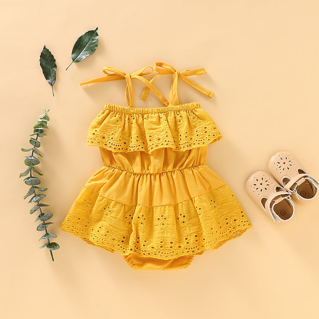 European And American Baby One Piece Sling Romper