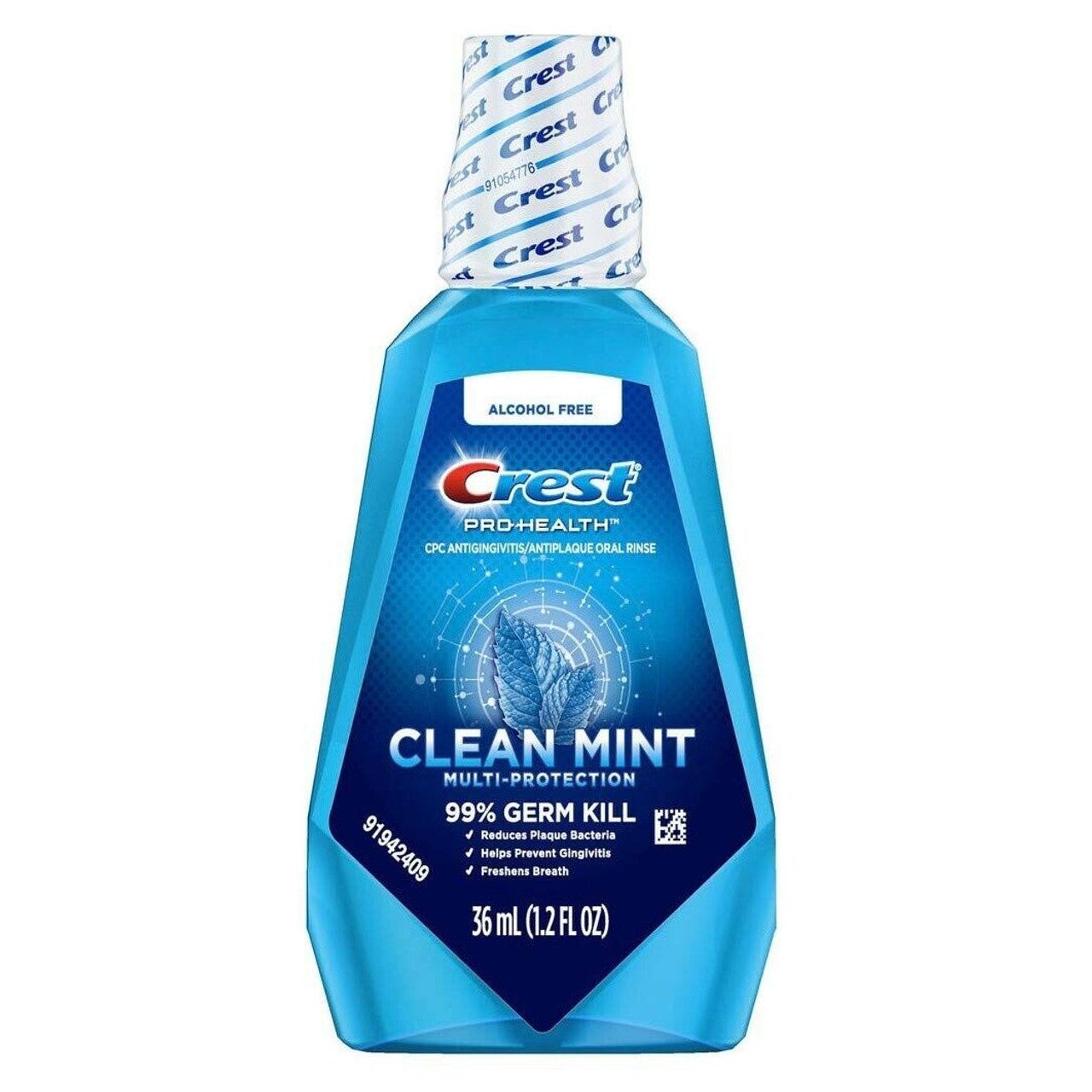 Crest Pro Health Multi Protection Clean Mint CPC (cetylpyridinium Chloride) Antigingivitis/Antiplaque Oral Rinse, 36 mL (1.2 Fl Oz)