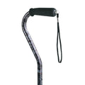 Carex Offset Designer Cane, Gray