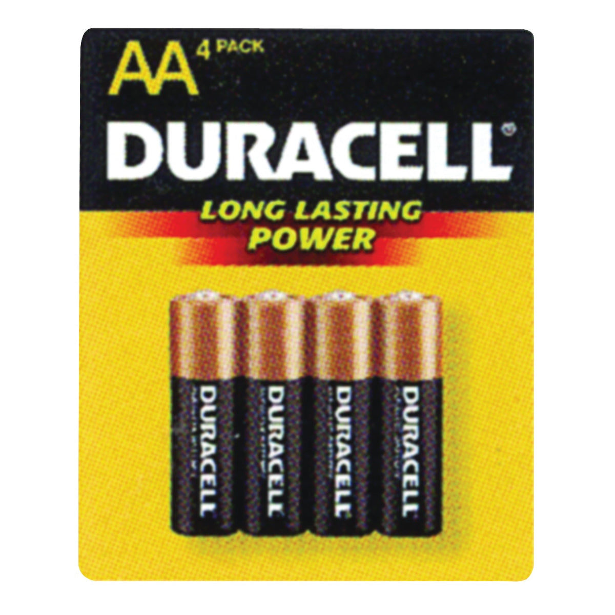 Duracell Coppertop AA Batteries with Power Boost Ingredients, 10-Year Shelf Life, 4 Count