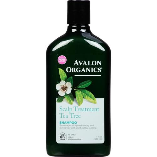 Avalon Organics Scalp Treatment Tea Tree Shampoo, Encourages Scalp Well-Being And Leaves Hair Soft, 11 Fluid Ounces