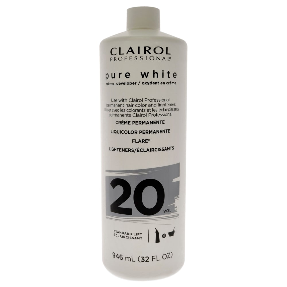 Clairol Professional Pure White 20 Volume Crème Developer, 32 Oz