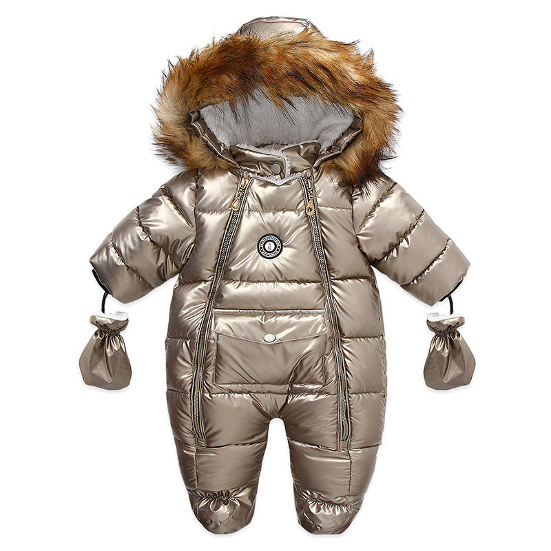 Newborn Children's Rompers Thickened And Warm