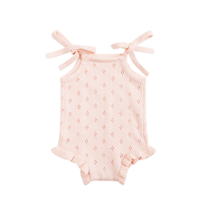Baby Knitted Vest Wool Jumpsuit Spring And Autumn