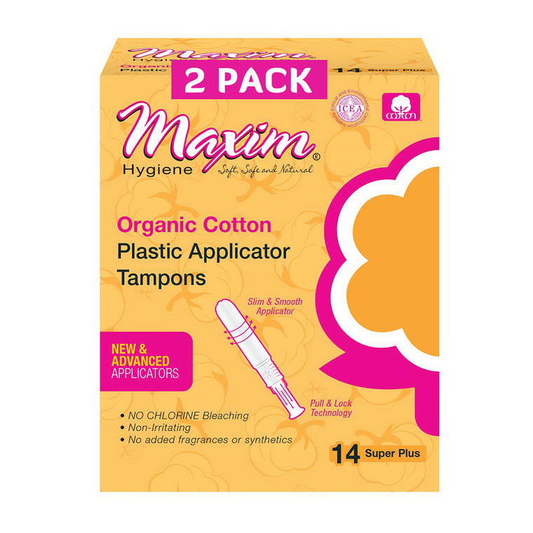 Maxim  Organic Tampons  Pa Spl 14