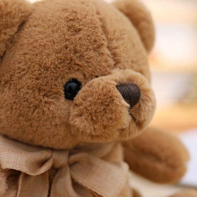 Cute Teddy Bear Plush Toy Hug Bear Doll Butterfly Bow Tie Bear Doll Ragdoll Girl Birthday Gift