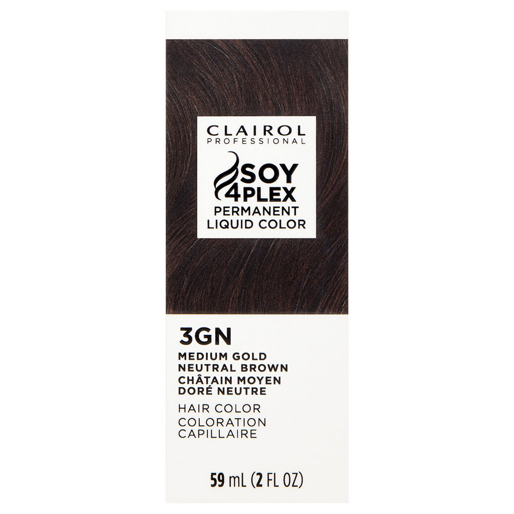 Clairol Professional Soy4Plex 3GN/39G Medium Gold Neutral Brown LiquiColor Permanent Hair Color