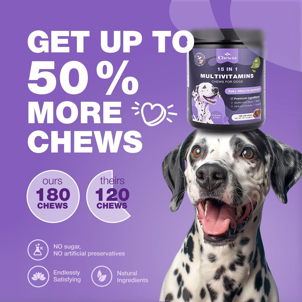 Dog Multivitamin Chews 15-in-1 MSM Hip & Joint Health