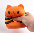 Visqueux Chat Hamburger Alimentaire Squishys   Anti Stress Jouets Boue   Presser Lente Hausse Jouet Amusant Soulager Le Stress Cadeau Soins