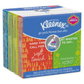 Kleenex On The Go Packs Facial Tissues, 3-ply, White, 10 Sheets/pouch, 8 Pouches/pack, 12 Packs/carton