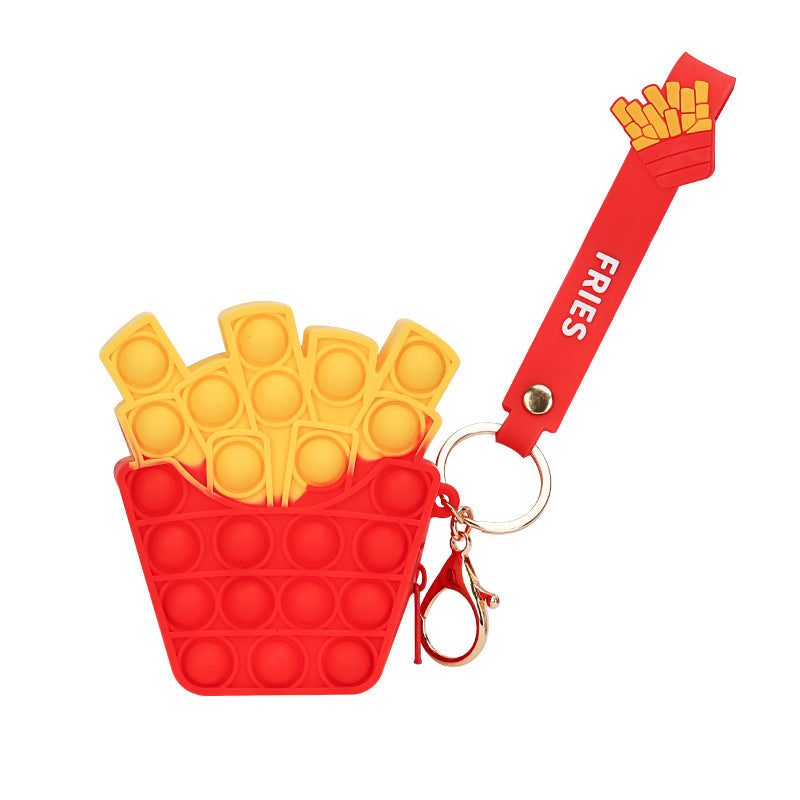 Bubble Popper Keychain Zipper Pouch