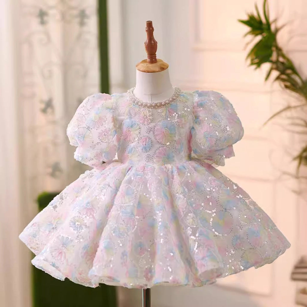 Princess Dress Light Luxury Minority High-end Flower Birthday Host Pettiskirt