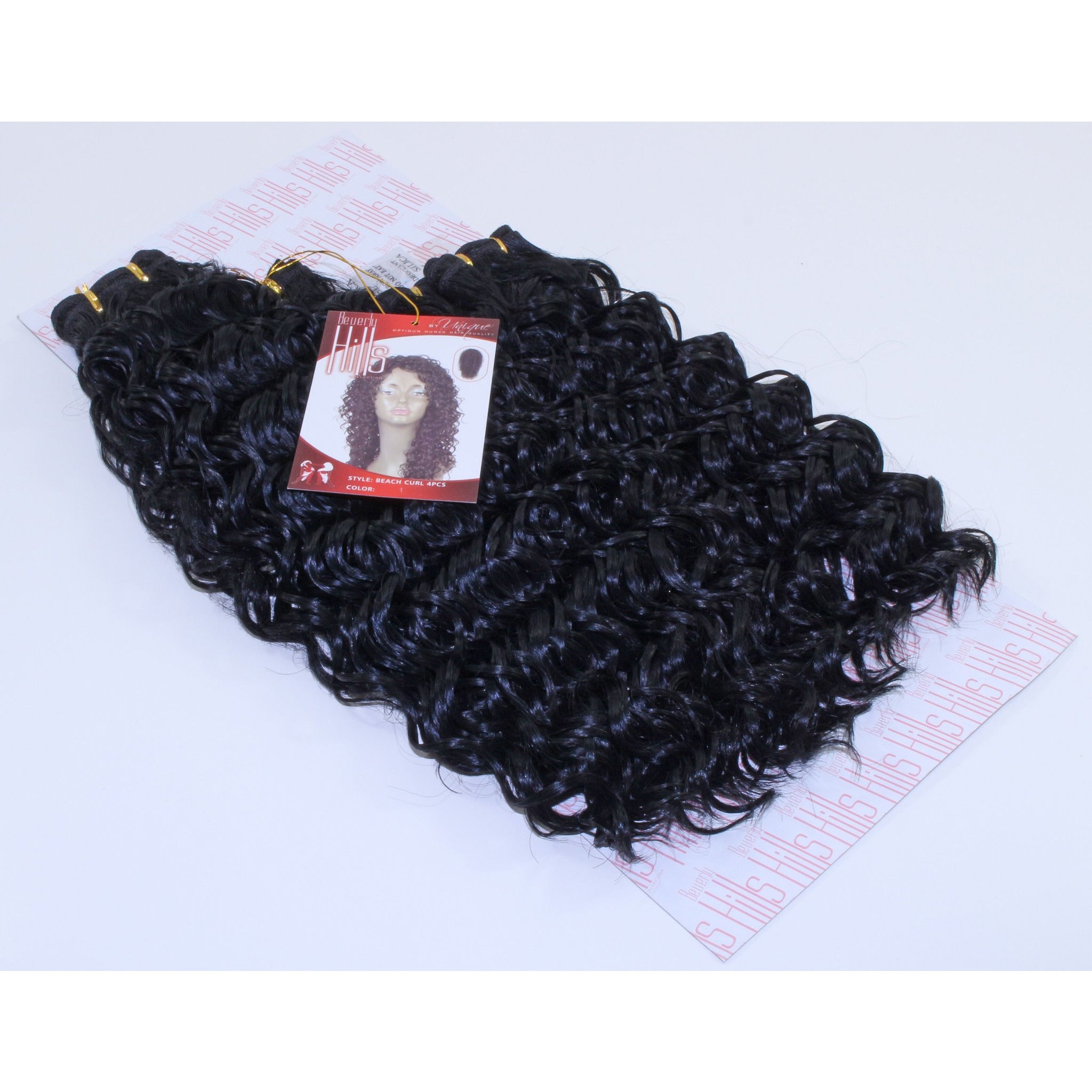 Beverly Hills Collection Beach Curl 4 Pieces (14", 14", 16", 18")