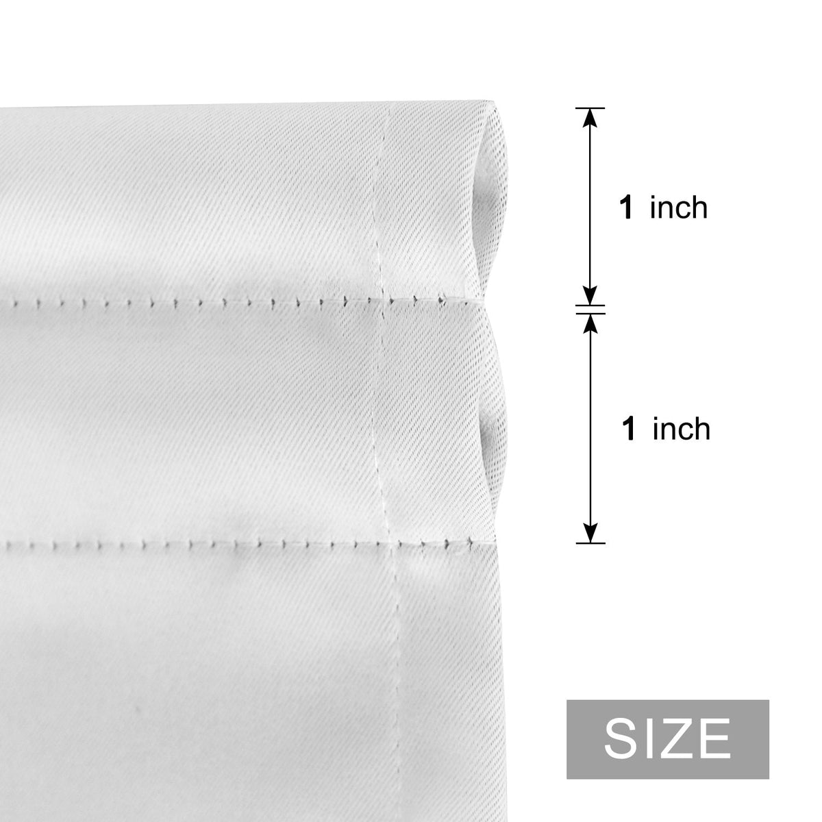 DWCN French Blackout Door Curtains, 1 Curtain Panel with Tieback