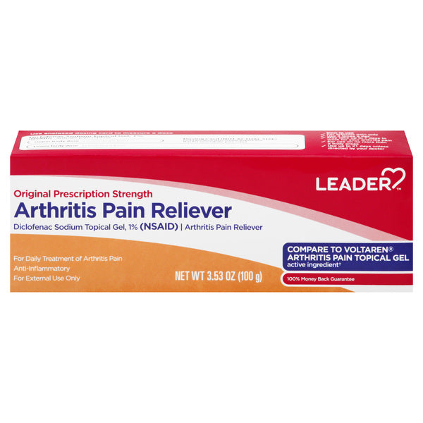 LEADER™ Arthritis Pain Reliever 1% Gel, 3.53 oz
