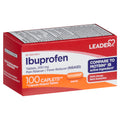 LEADER™ Ibuprofen 200 mg Pain Reliever Tablet CPLT, 100 EA