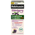 Robitussin Cough + Chest Congestion, Dm, Maximum Strength, Elderberry, Adult 8 Fl Oz