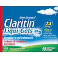 Claritin 24-Hour Non-Drowsy Allergy Relief Liqui-Gels - 10 ct