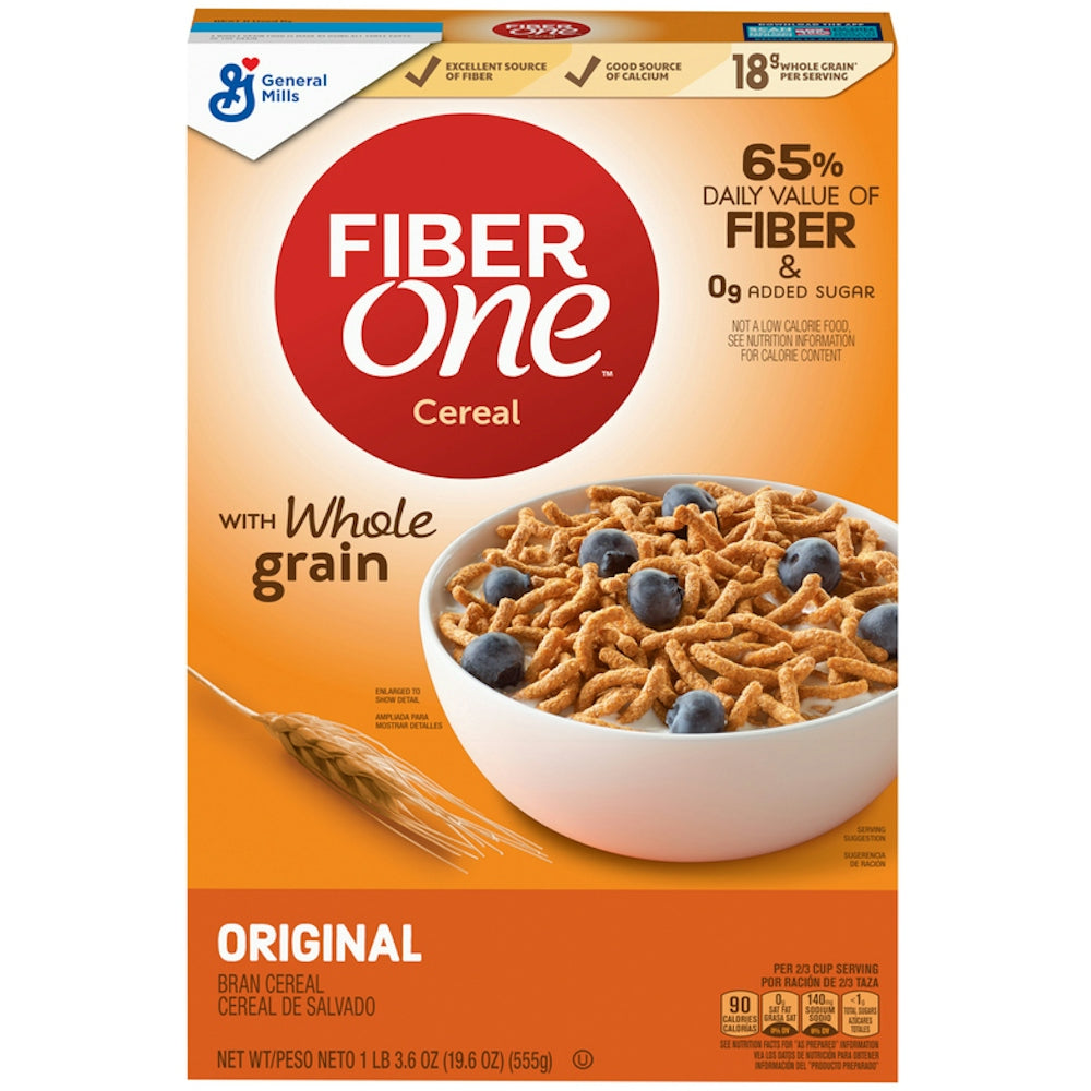 Fiber One General Mills Original Bran Cereal - 19.6 Ounce