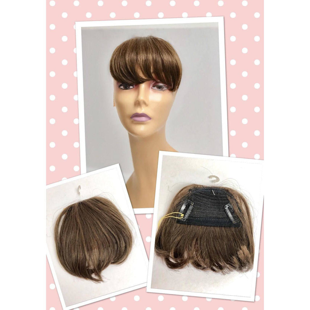Unique 100% Human Hair Bang Hairpiece