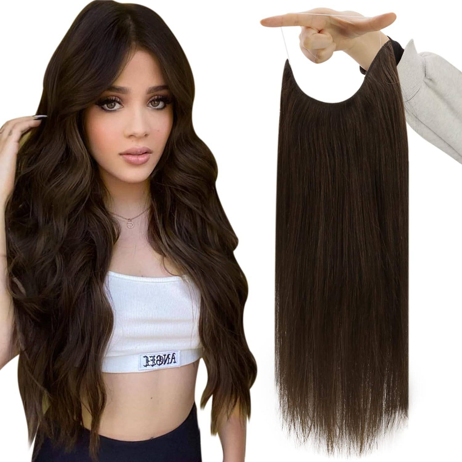 VIP BandX Halo Silky Straight 24" with Clip Hair Extension