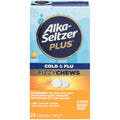 Alka-Seltzer Plus Cold & Flu Fizzy Chews, Orange Flavor (24 Count)