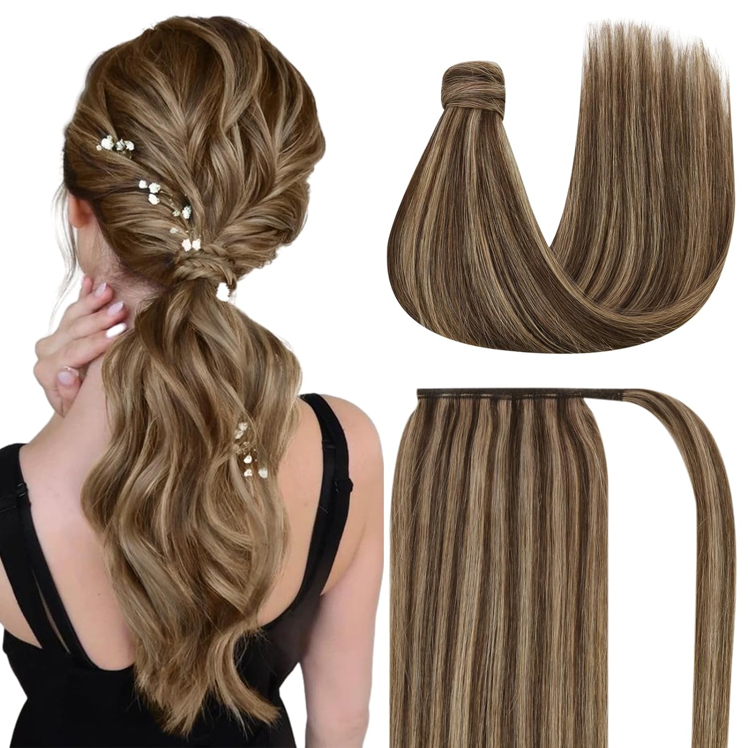 VIP Ponytail Silky 18" 100% Human Hair Extension
