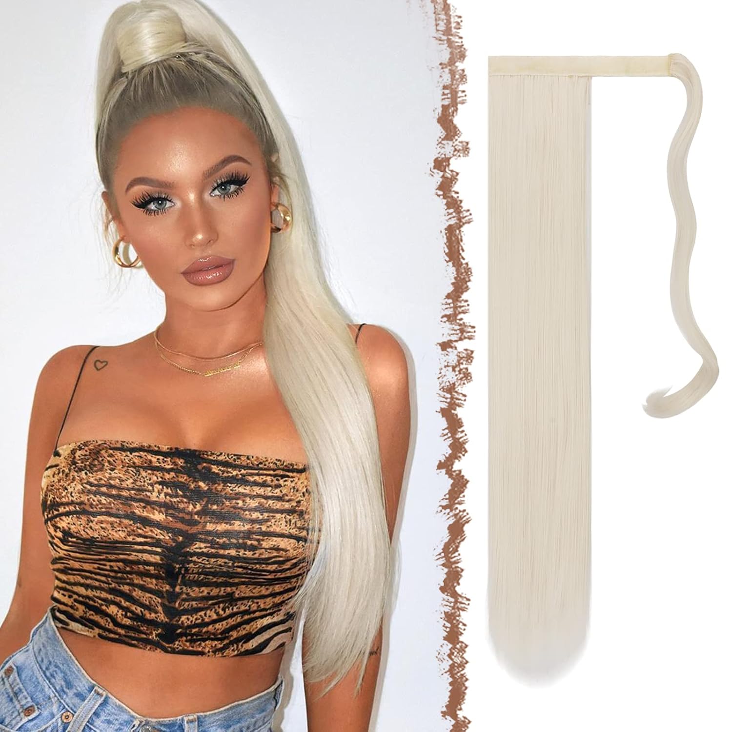 VIP Ponytail Silky 24" (100 Grams) 100% Human Hair Extension