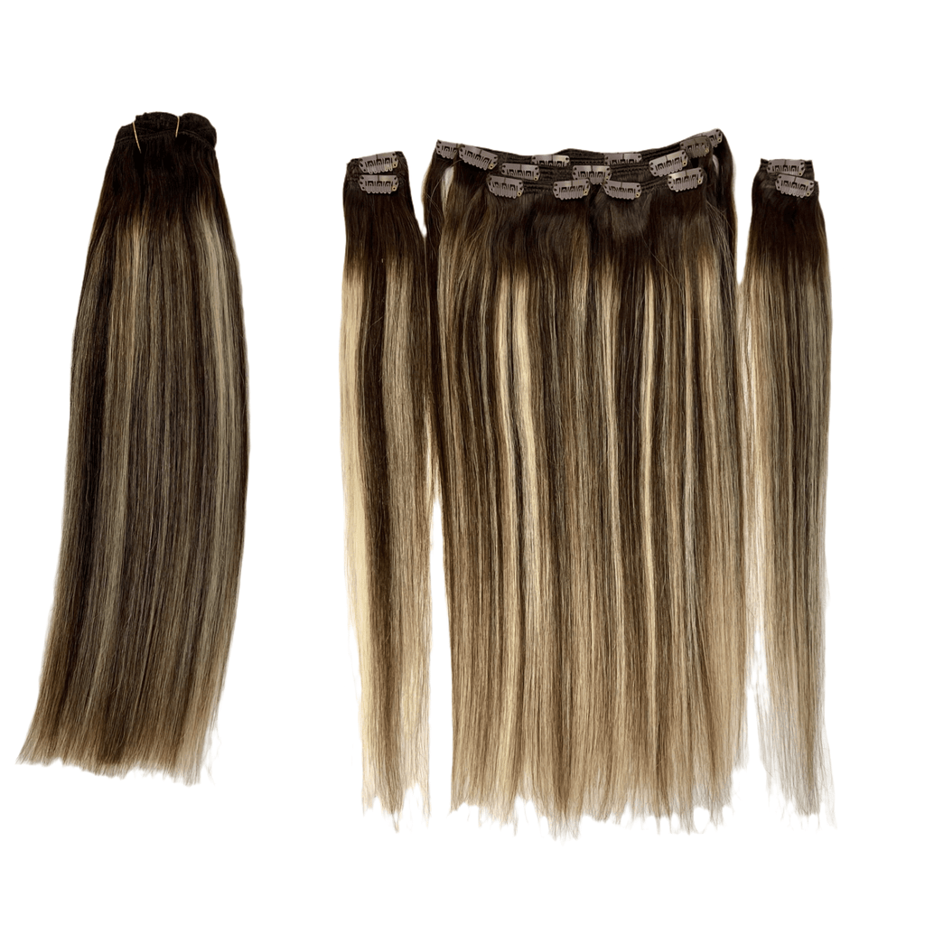 VIP Clip Extensions / Silky Straight 18" (140 g) - ClipeX System