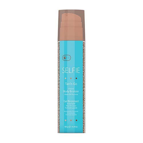 Selfie Tan 'N Go Instant Body Bronzer Wash Off Formula, 6.78 Oz