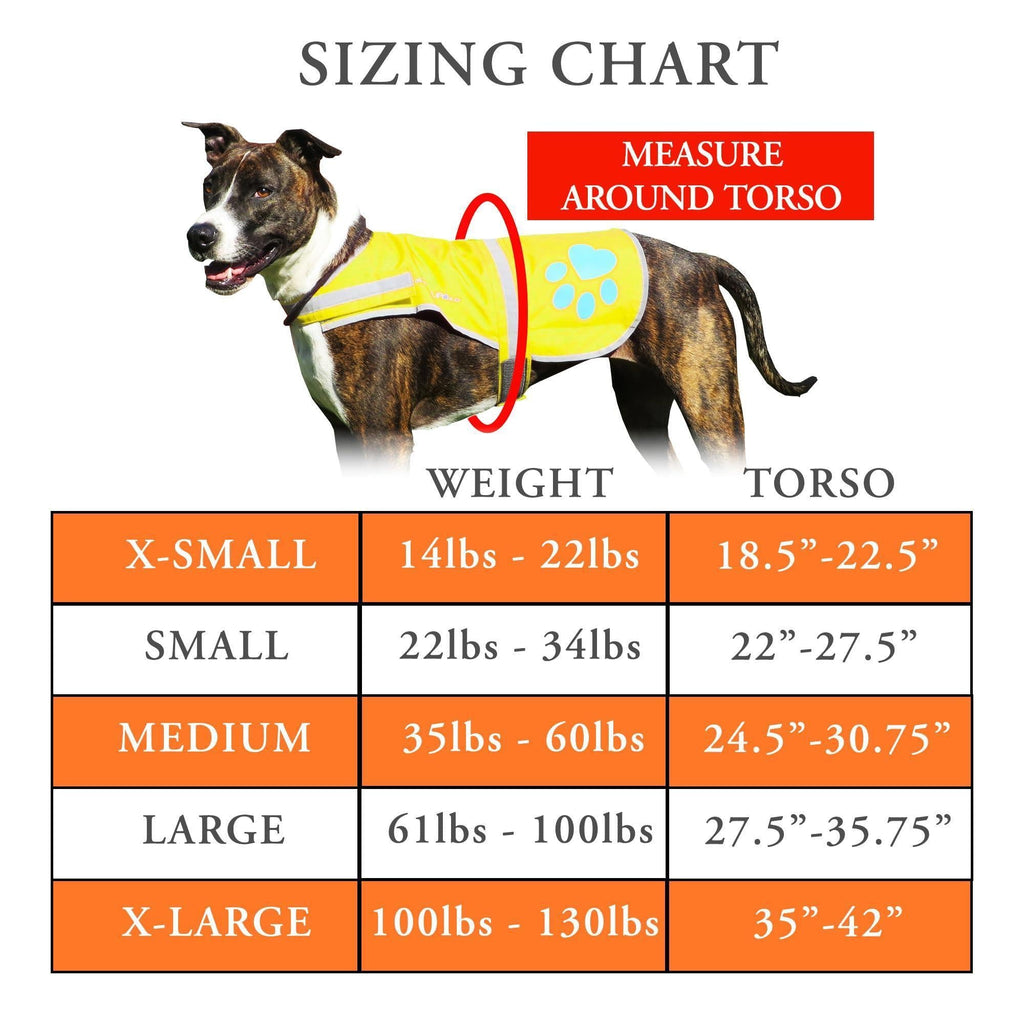 Reflective Dog Vest Hi-Vis M Size Yellow