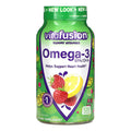 Vitafusion Omega-3 Gummy Vitamins, Heart Health Support with DHA & EPA, 120 Count (Assorted Fruit Flavors)