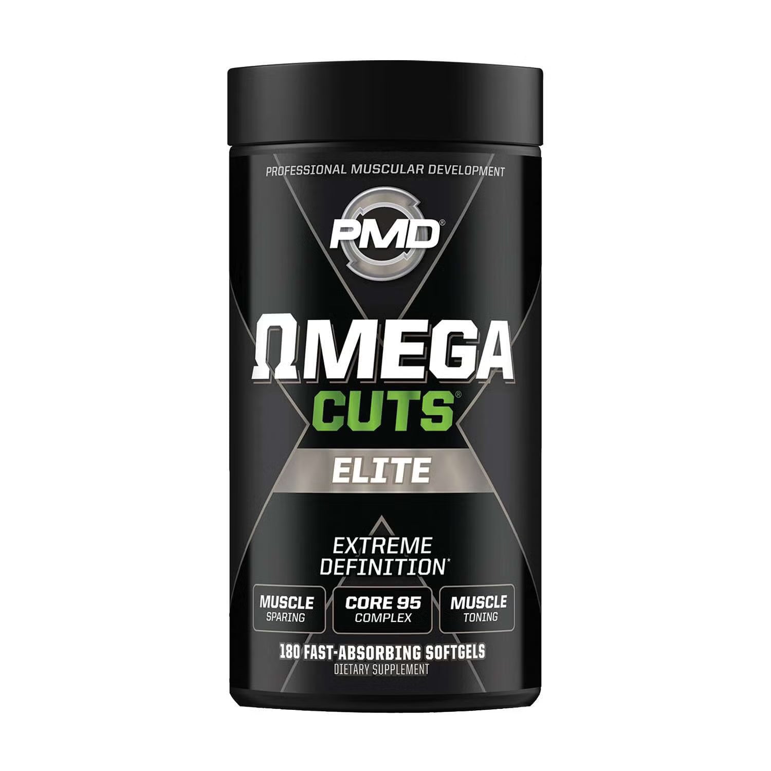 PMD Omega Cuts Elite – 180 Softgels (90 Servings)