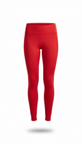 Energize Red Technical Leggings with Power Mesh