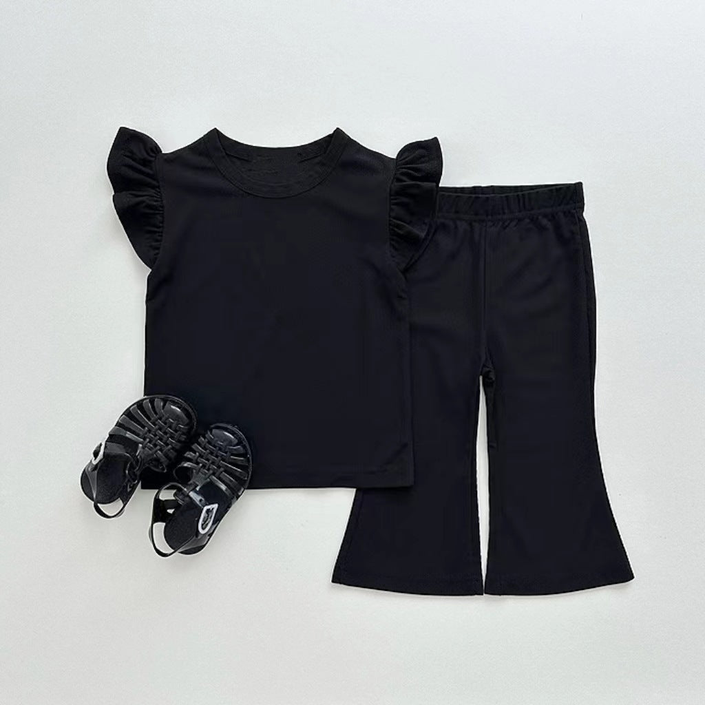 Girls' Simple Cute Wild Suit Fashion