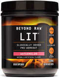 Beyond Raw LIT Clinically Dosed Pre-Workout Powder, Watermelon, 30 Servings