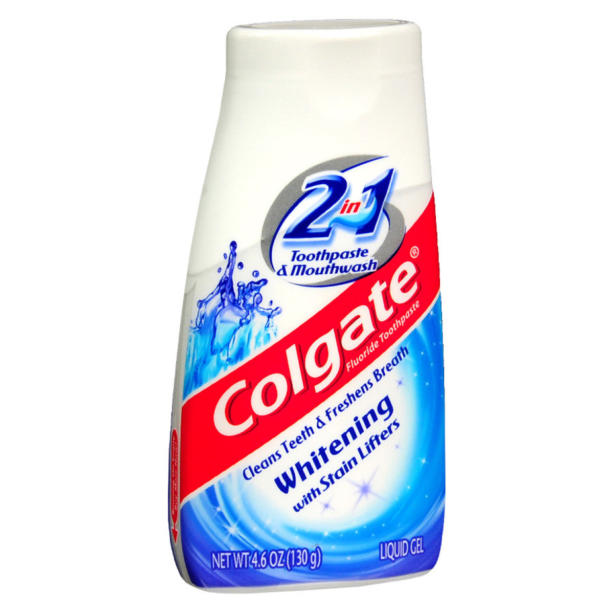 Colgate® 2-in-1 Whitening with Stain Lifters Gel Toothpaste & Mouthwash, 4.6 oz