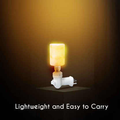 Pride of India Crystal Salt Night Lamp - Made w/ Naturally Occurring Himalayan Pink Salt– Home Decor – Handcrafted – Elevates Mood/ Brightens Space – Better Air Quality