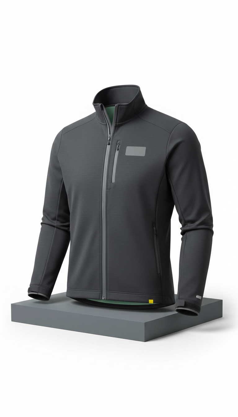 Technical Athleisure Jacket With Ventilated Panels