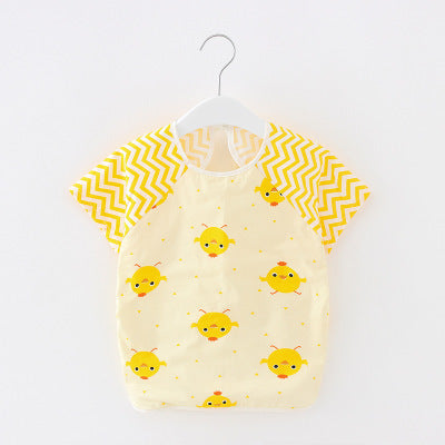Baby Dinner Coverall Bib Spring And Autumn Long Sleeve Apron