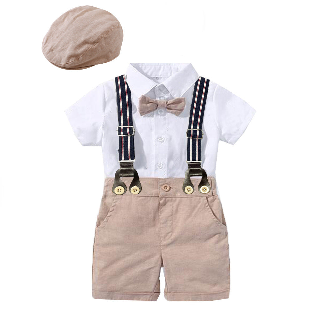 Printed Romper Baby Triangle Romper