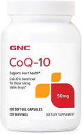 GNC CoQ-10 50mg, Heart Health Support, 120 Softgels