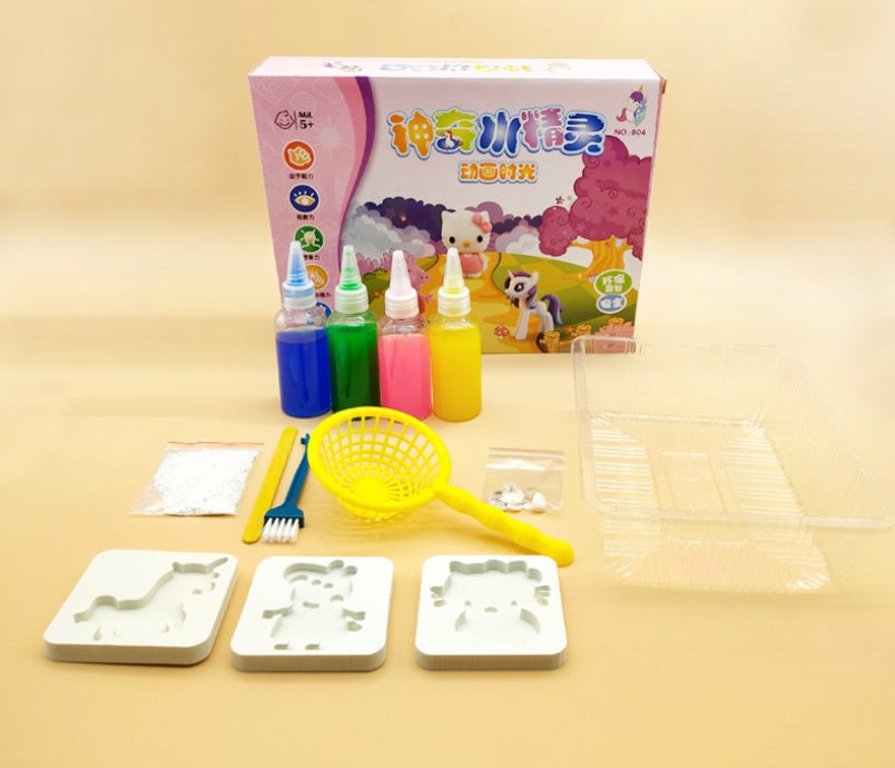 Children's Ocean Water Baby Crystal Mud DIY Water Elf Toy Set