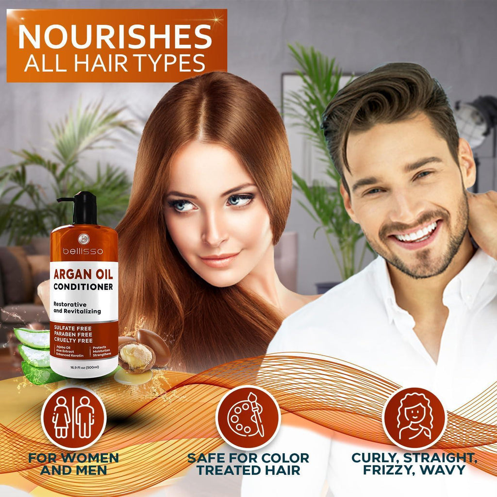 Argan Oil Conditioner   Sulfate Free with No Parabens   Moroccan Botanicals for