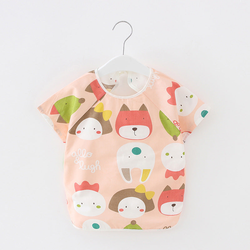 Baby Dinner Coverall Bib Spring And Autumn Long Sleeve Apron