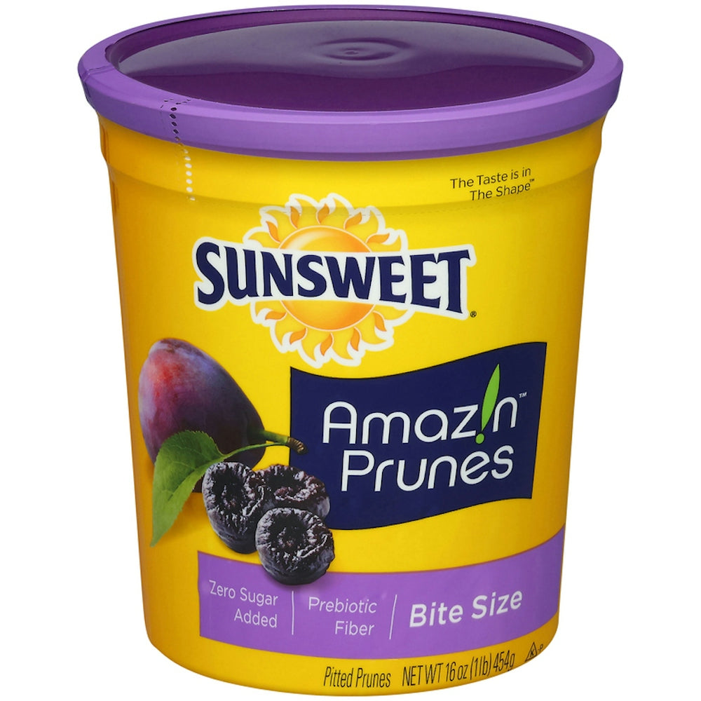 Sunsweet Amazin Prunes Prunes, Pitted, Bite Size, 16 Ounce